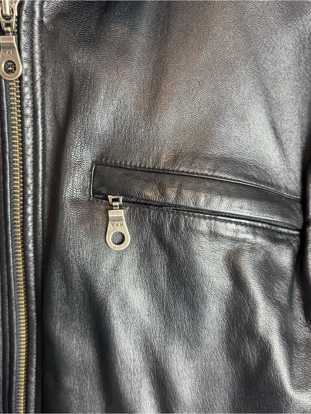 Wilsons Leather Black Men's Leather Jacket Size Large - Picture 4 of 16
